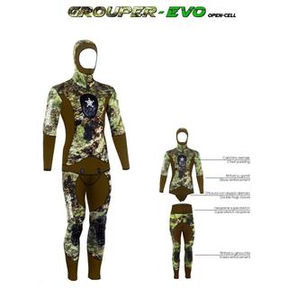 Στολή Κατάδυσης Unisex GROUPER EVO 5mm - ABYSSTAR WET SUIT