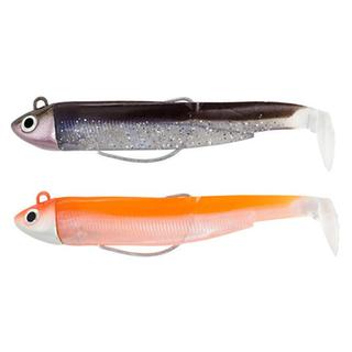FIIISH BLACK MINNOW No1 70MM SEARCH 4.5GR DOUBLE COMBO SEXY BROWN / ORANGE FLUO
