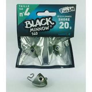 Fiiish Black Minnow No4 μολυβοκεφαλή Shore 20g KAKI/λαδί (2 τεμάχια)