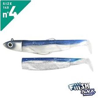 Fiiish Black Minnow No4 combo off shore 40g + 1 σιλικόνη μπλε