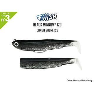 Fiiish Black Minnow No3 Combo 12gr NOIR