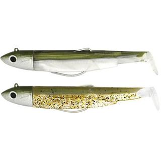 FIIISH BLACK MINNOW No1 DOUBLE COMBO 6G KHAKI + KHAKI GLITTER