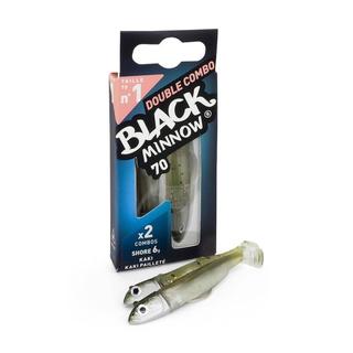 FIIISH BLACK MINNOW No1 DOUBLE COMBO 6G KHAKI + KHAKI GLITTER