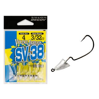 Μολυβοκεφαλές DECOY SV-38 Violence Jighead Offset Hooks LRF