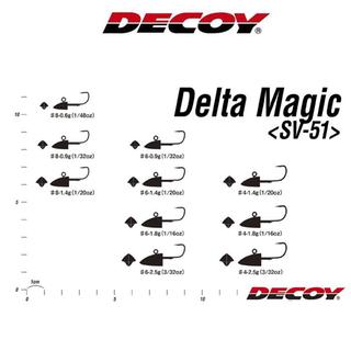 Μολυβοκεφαλές DECOY SV-51 Delta Magic Jig Head 5 pcs