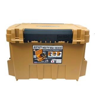 MEIHO BUCKET MOUTH BM-9000 Ochre Yellow Tackle Box 35LT