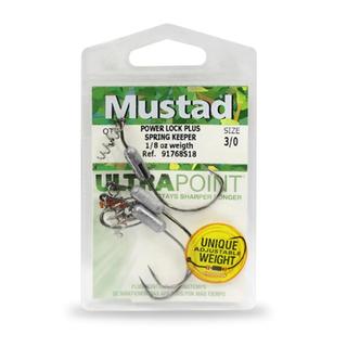 MUSTAD Power Lock Plus Spring Keeper / Weighted Offset Hooks