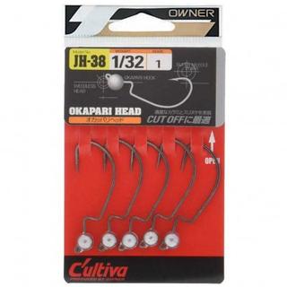 Owner JH-38 Weedless Head Offset Hooks Weighted