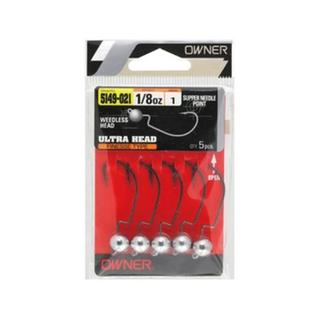 Owner JH-38 Weedless Head Offset Hooks Weighted